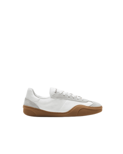 Bars M lace-up sneakers - white and brown