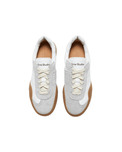 Bars M lace-up sneakers - white and brown