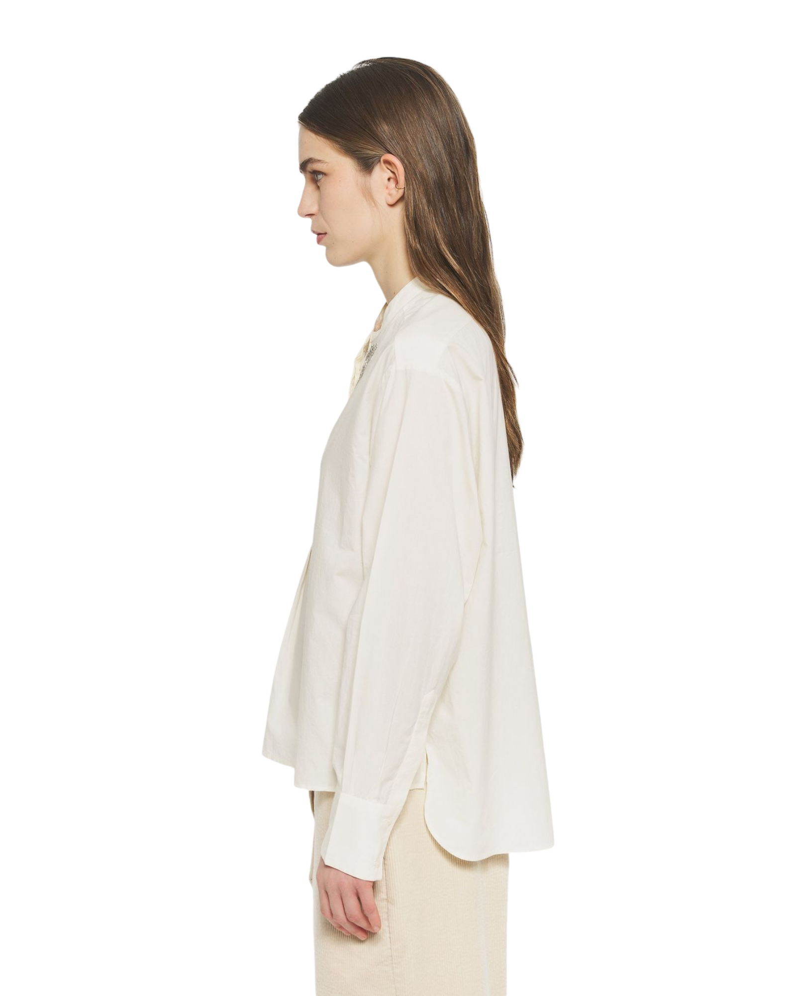 Blouse brodée Emilie crème