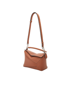 Petit sac Puzzle Edge en cuir de veau classique marron