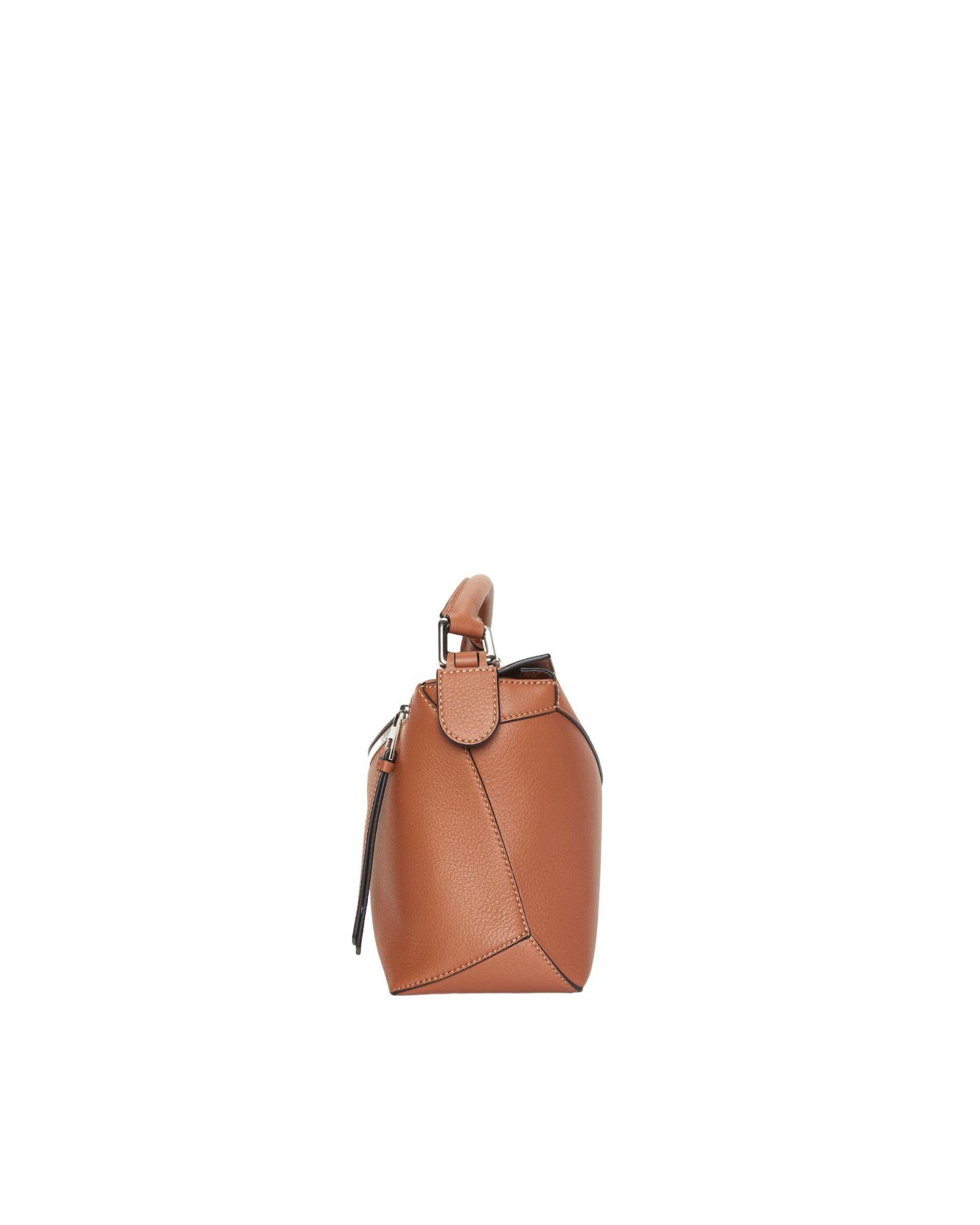 Petit sac Puzzle Edge en cuir de veau classique marron